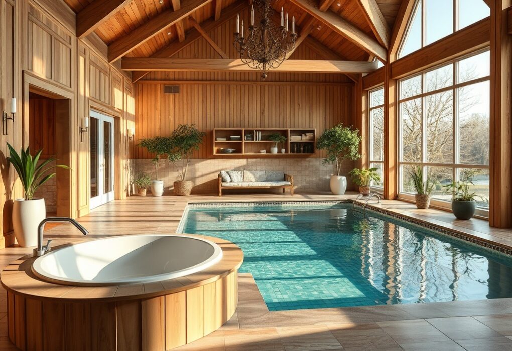 teplit18.ru | Строительство бани с бассейном внутри дома