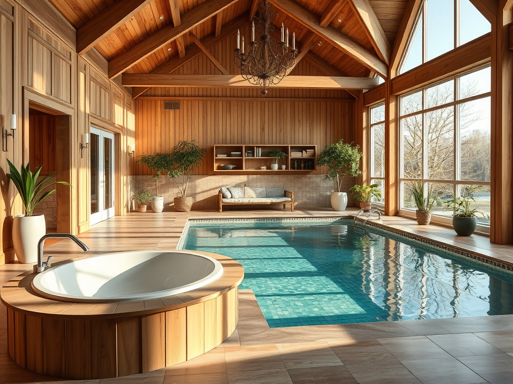 teplit18.ru | Строительство бани с бассейном внутри дома